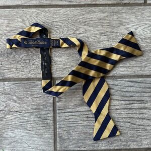 Brooks Brothers Bow Tie Silk Striped Adjustable Neckwear Classic Style